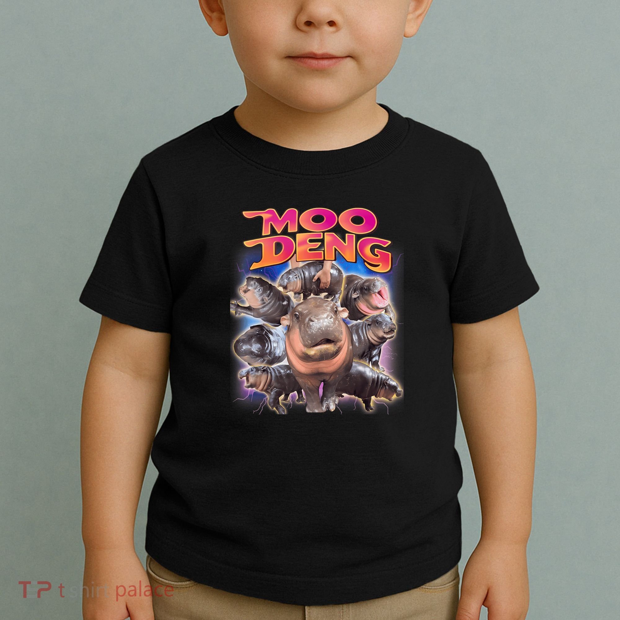 Moo Deng Baby Hippo Toddler T-Shirt