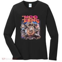 Moo Deng Baby Hippo Women's Long Sleeve Shirt thumb 0