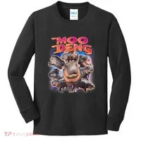 Moo Deng Baby Hippo Kids Long Sleeve Shirt thumb 0