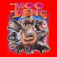 Moo Deng Baby Hippo Santa Hat thumb 1