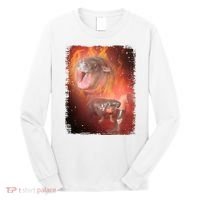 Moo Deng Bouncy Pig In Thai Fire Picture The Cute Baby Hippo Long Sleeve Shirt thumb 0