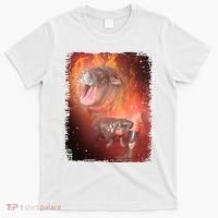 Moo Deng Bouncy Pig In Thai Fire Picture The Cute Baby Hippo T-Shirt thumb 0