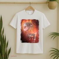 Moo Deng Bouncy Pig In Thai Fire Picture The Cute Baby Hippo T-Shirt thumb 2