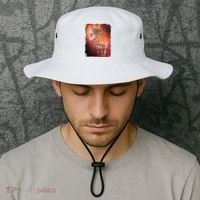 Moo Deng Bouncy Pig In Thai Fire Picture The Cute Baby Hippo Bucket Hat thumb 2