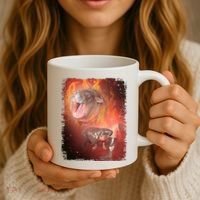 Moo Deng Bouncy Pig In Thai Fire Picture The Cute Baby Hippo Coffee Mug thumb 3