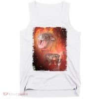 Moo Deng Bouncy Pig In Thai Fire Picture The Cute Baby Hippo Tank Top thumb 0