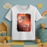 Moo Deng Bouncy Pig In Thai Fire Picture The Cute Baby Hippo Toddler T-Shirt thumb 3