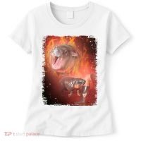 Moo Deng Bouncy Pig In Thai Fire Picture The Cute Baby Hippo Women's T-Shirt thumb 0