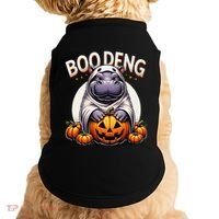 Moo Deng Baby Hippo Moo Deng Costume For Boo Deng Halloween Doggie Tank thumb 0
