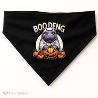 Moo Deng Baby Hippo Moo Deng Costume For Boo Deng Halloween USA-Made Doggie Bandana thumb 0