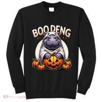 Moo Deng Baby Hippo Moo Deng Costume For Boo Deng Halloween Sweatshirt thumb 0