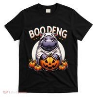 Moo Deng Baby Hippo Moo Deng Costume For Boo Deng Halloween T-Shirt thumb 0