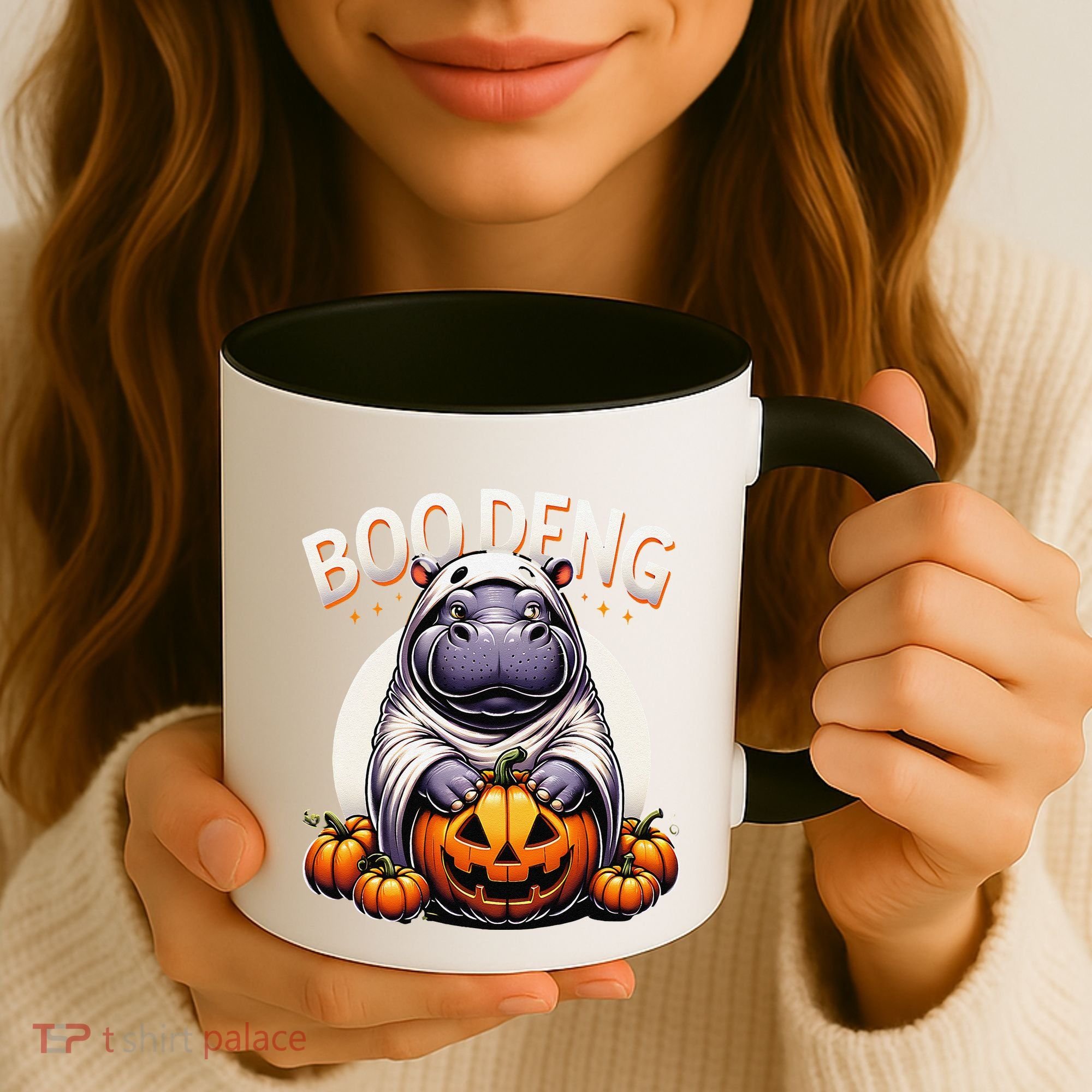 Moo Deng Baby Hippo Moo Deng Costume For Boo Deng Halloween Coffee Mug