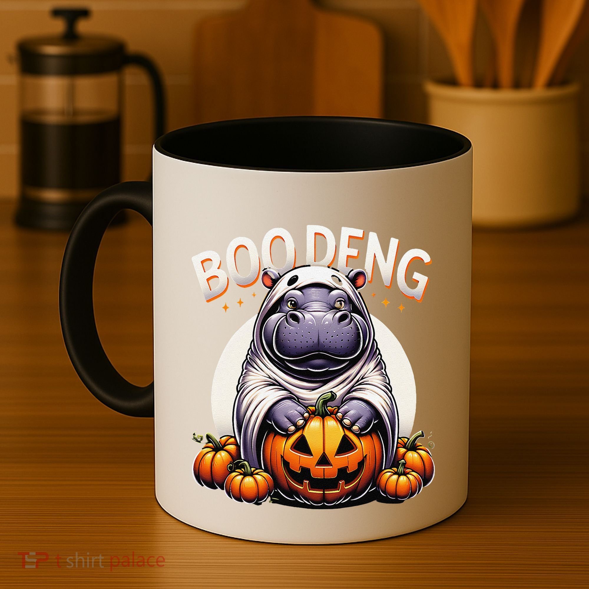 Moo Deng Baby Hippo Moo Deng Costume For Boo Deng Halloween Coffee Mug