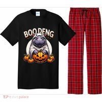 Moo Deng Baby Hippo Moo Deng Costume For Boo Deng Halloween Pajama Set thumb 0