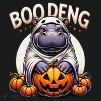 Moo Deng Baby Hippo Moo Deng Costume For Boo Deng Halloween Ornament thumb 1