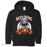 Moo Deng Baby Hippo Moo Deng Costume For Boo Deng Halloween Toddler Hoodie thumb 0