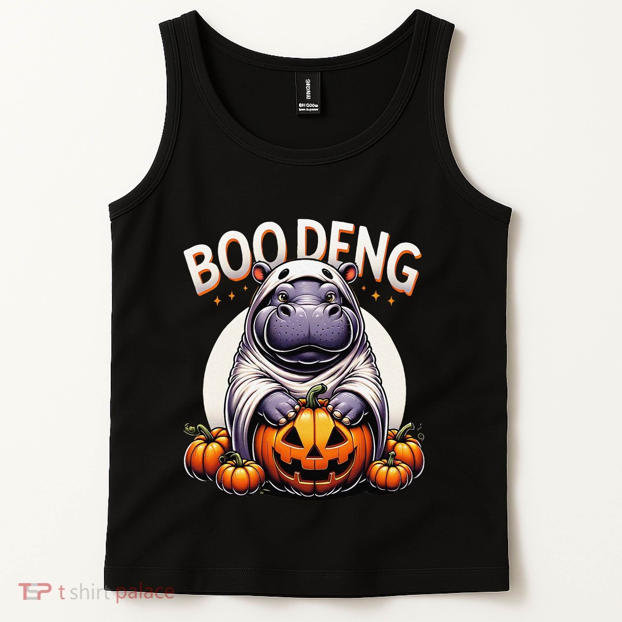 Moo Deng Baby Hippo Moo Deng Costume For Boo Deng Halloween Tank Top