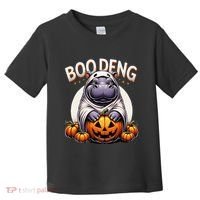 Moo Deng Baby Hippo Moo Deng Costume For Boo Deng Halloween Toddler T-Shirt thumb 0