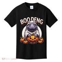 Moo Deng Baby Hippo Moo Deng Costume For Boo Deng Halloween Kids T-Shirt thumb 0