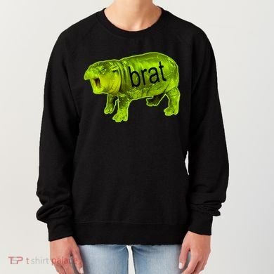 Moo Deng Brat Cute Baby Hippo Women's Sweatshirt