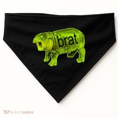 Moo Deng Brat Cute Baby Hippo USA-Made Doggie Bandana