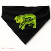 Moo Deng Brat Cute Baby Hippo USA-Made Doggie Bandana thumb 0