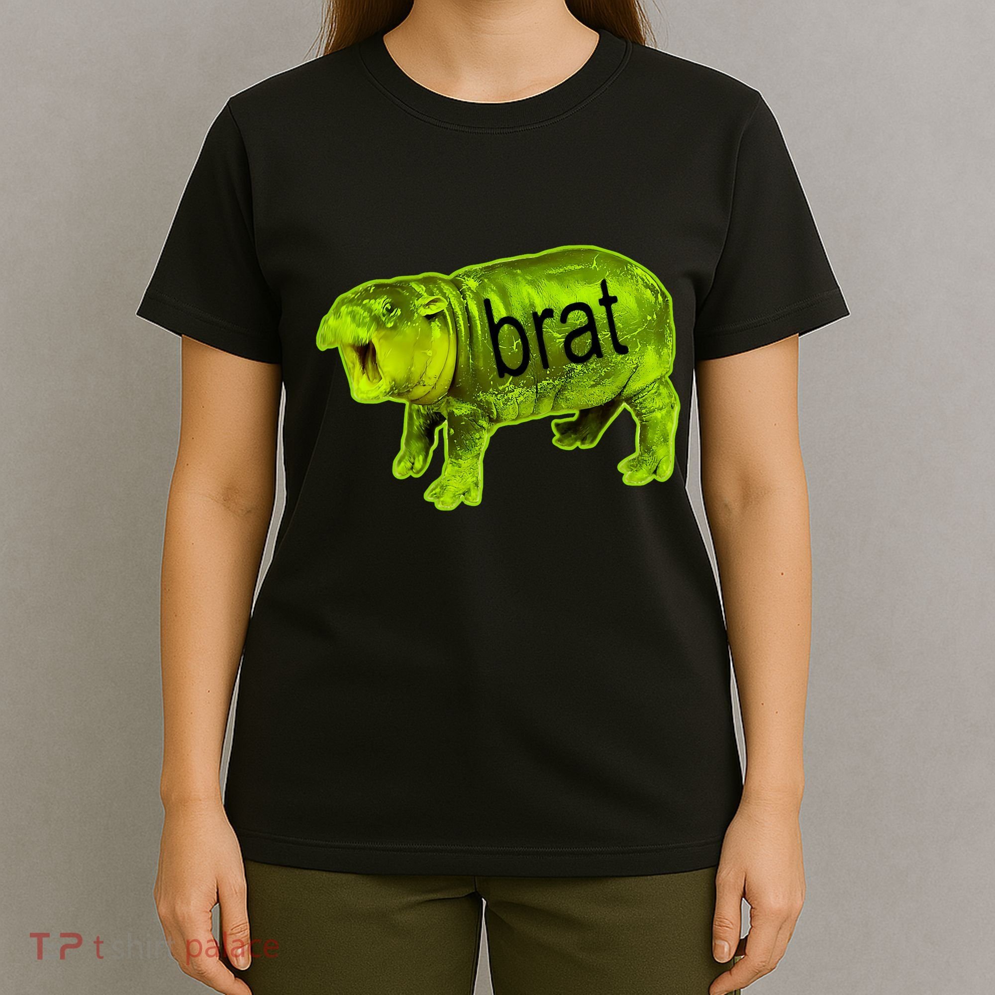 Moo Deng Brat Cute Baby Hippo T-Shirt