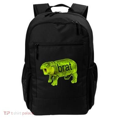 Moo Deng Brat Cute Baby Hippo Backpack
