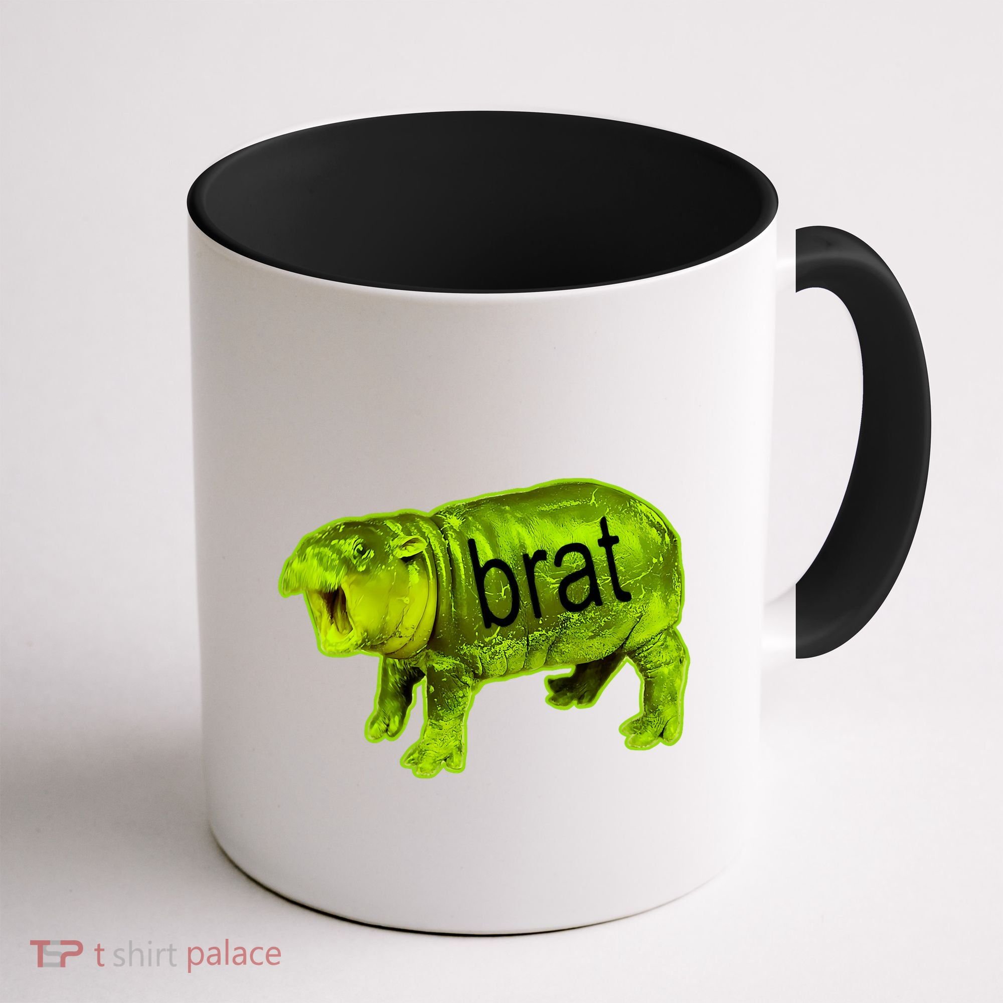Moo Deng Brat Cute Baby Hippo Coffee Mug