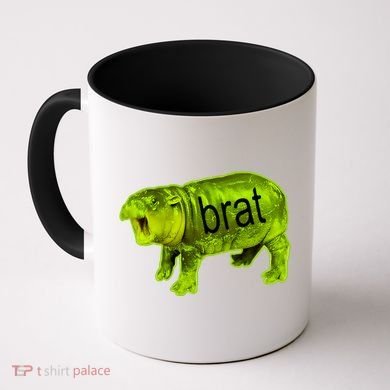 Moo Deng Brat Cute Baby Hippo Coffee Mug
