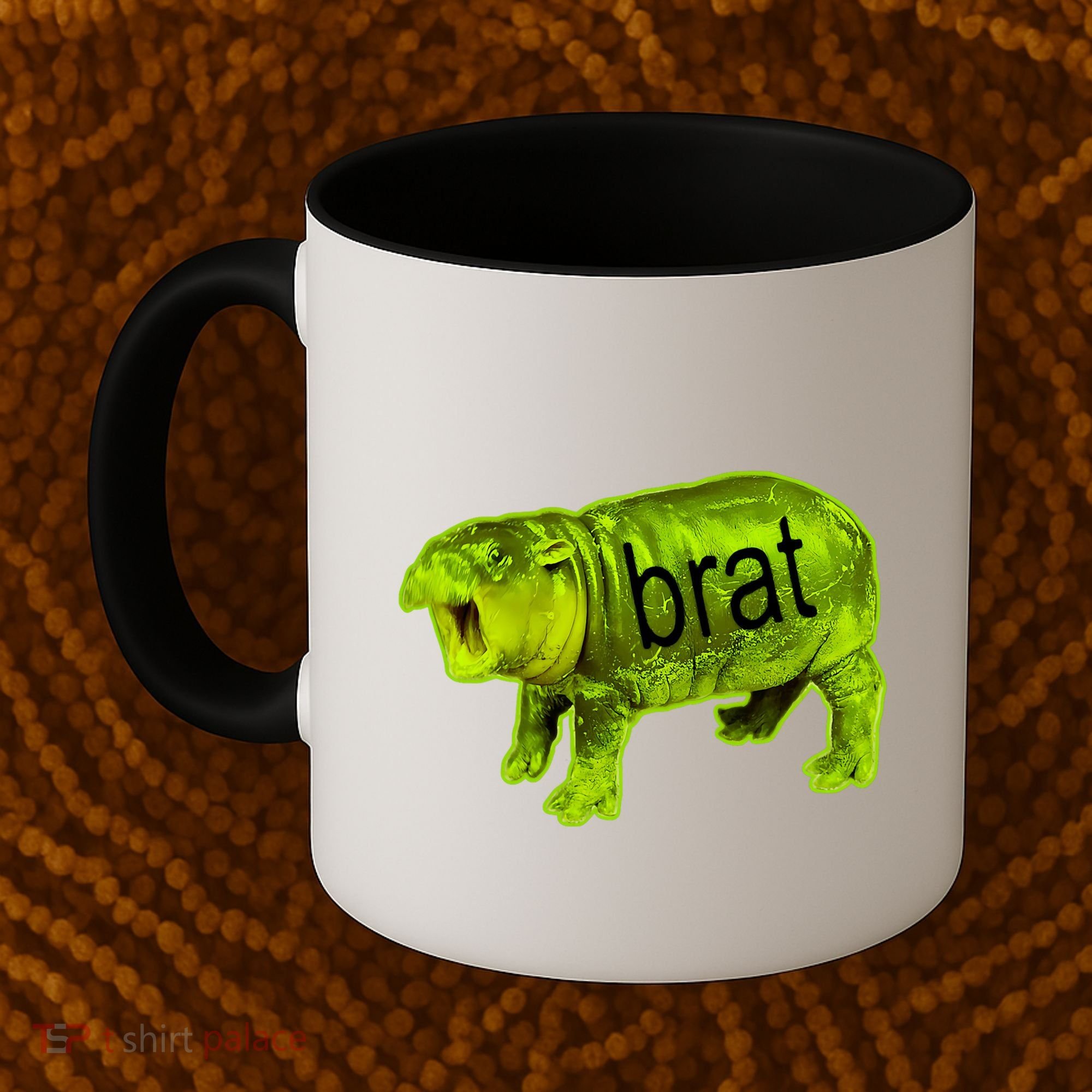 Moo Deng Brat Cute Baby Hippo Coffee Mug