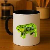 Moo Deng Brat Cute Baby Hippo Coffee Mug thumb 4