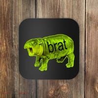 Moo Deng Brat Cute Baby Hippo Coaster thumb 0