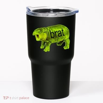 Moo Deng Brat Cute Baby Hippo Tumbler
