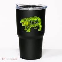Moo Deng Brat Cute Baby Hippo Tumbler thumb 0