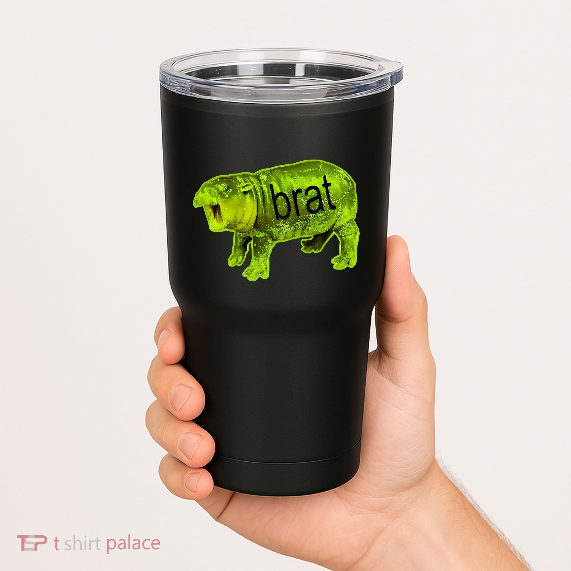 Moo Deng Brat Cute Baby Hippo Tumbler