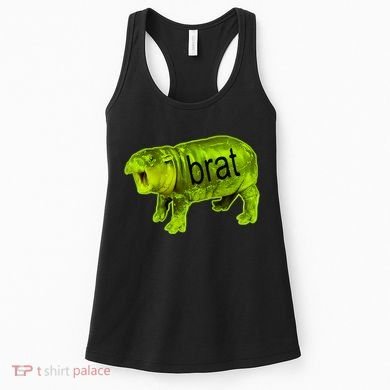 Moo Deng Brat Cute Baby Hippo Women's Tank Top