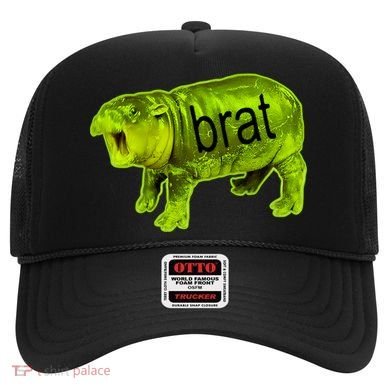 Moo Deng Brat Cute Baby Hippo Hat
