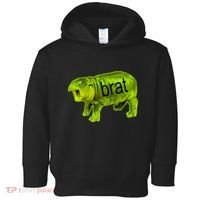 Moo Deng Brat Cute Baby Hippo Toddler Hoodie thumb 0
