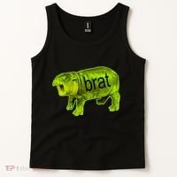 Moo Deng Brat Cute Baby Hippo Tank Top thumb 2