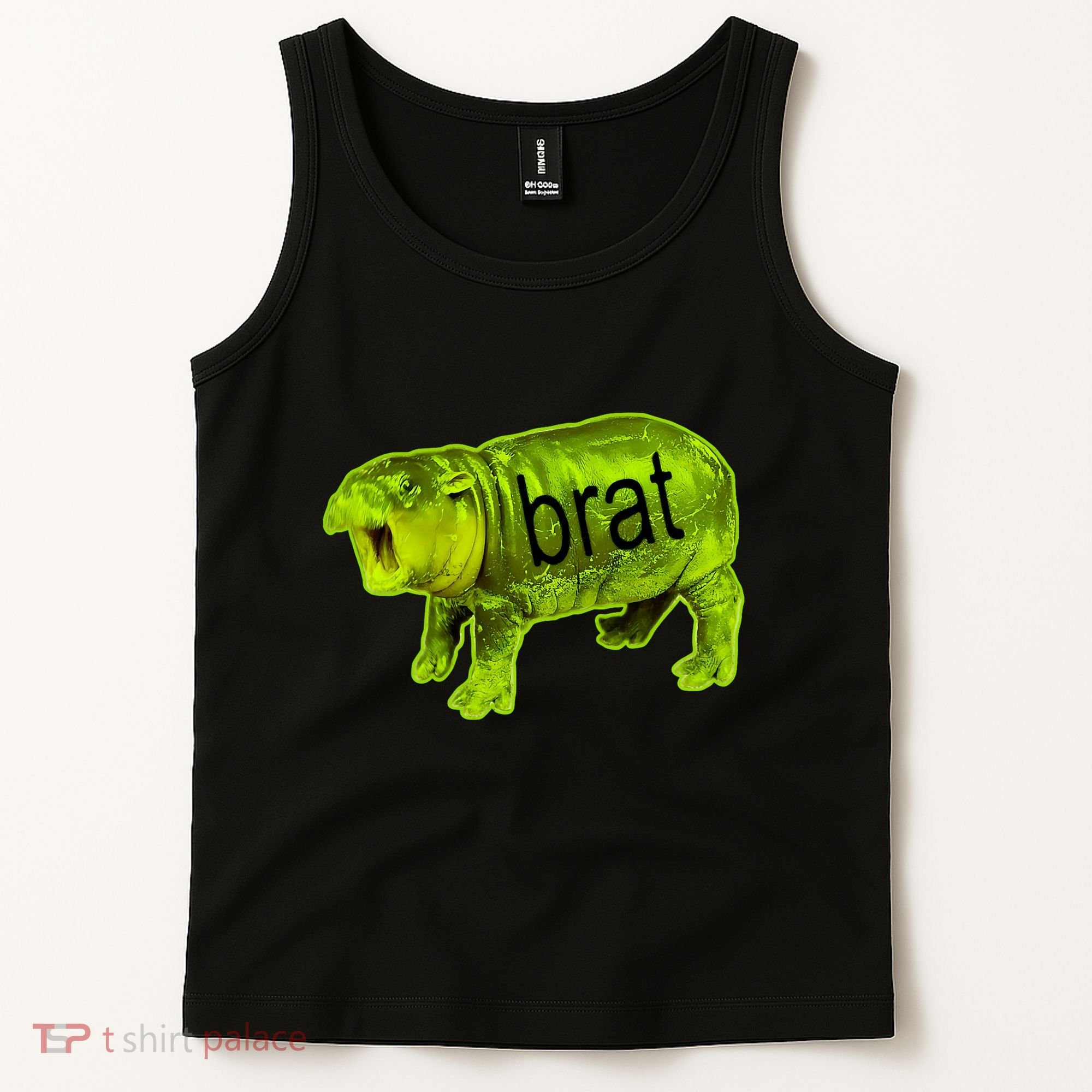 Moo Deng Brat Cute Baby Hippo Tank Top