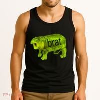 Moo Deng Brat Cute Baby Hippo Tank Top thumb 3