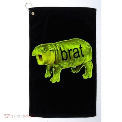 Moo Deng Brat Cute Baby Hippo Golf Towel