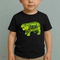 Moo Deng Brat Cute Baby Hippo Toddler T-Shirt thumb 2
