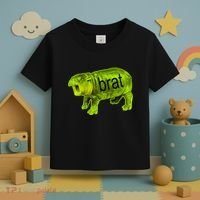 Moo Deng Brat Cute Baby Hippo Toddler T-Shirt thumb 3