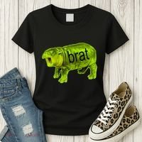 Moo Deng Brat Cute Baby Hippo Women's T-Shirt thumb 3