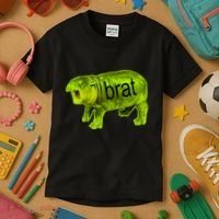 Moo Deng Brat Cute Baby Hippo Kids T-Shirt thumb 3