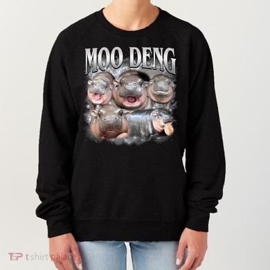 Moo Deng Cute Funny Hippo Women's Sweatshirt