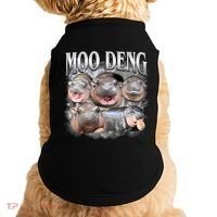 Moo Deng Cute Funny Hippo Doggie Tank thumb 0